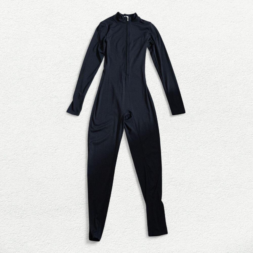 Long Sleeve Catsuit in Black